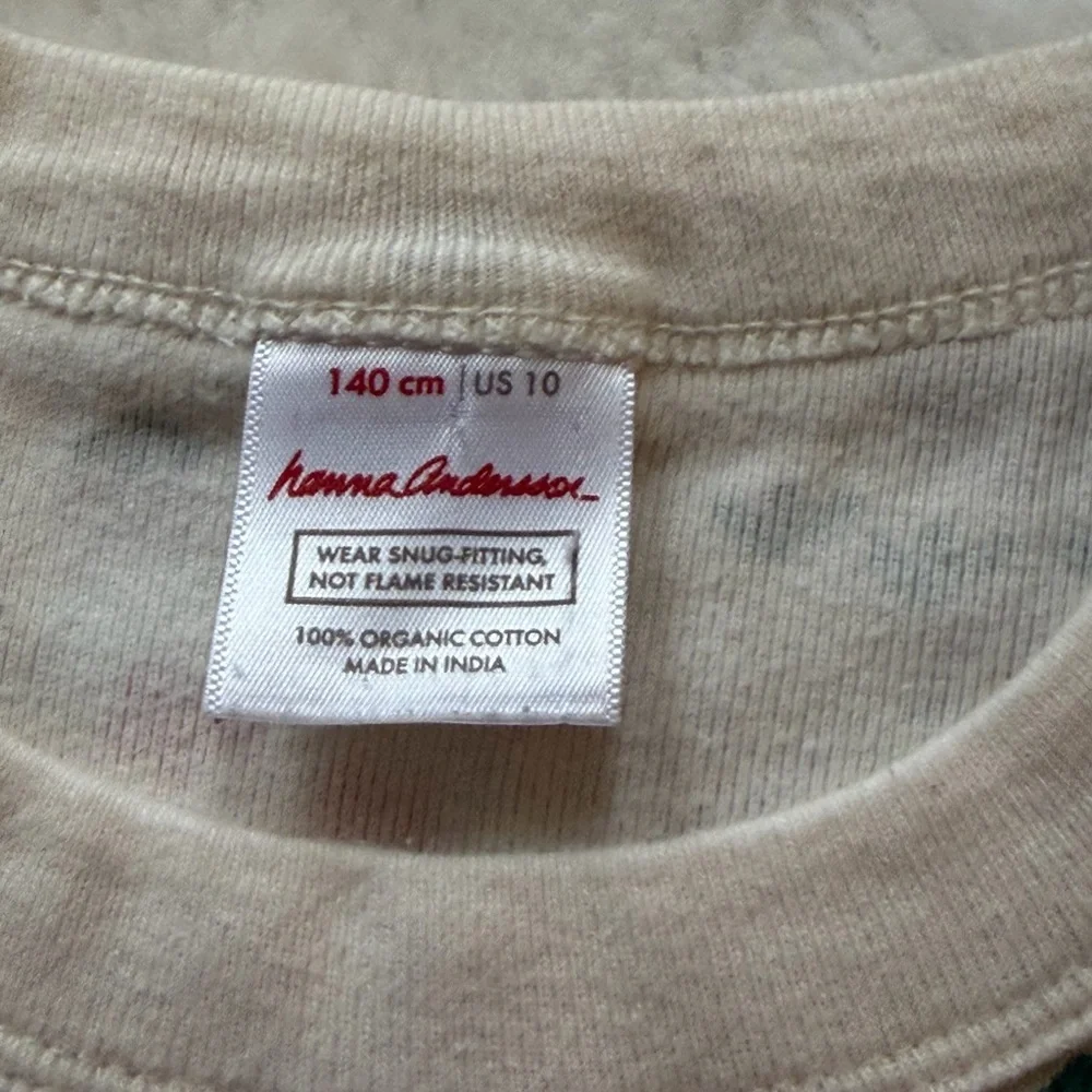 Hanna Andersson Set of 4 Girls Pajama Tops Size 10 - Picture 12 of 13